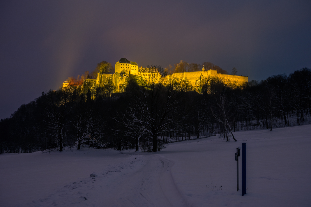 Festung Königstein Winter