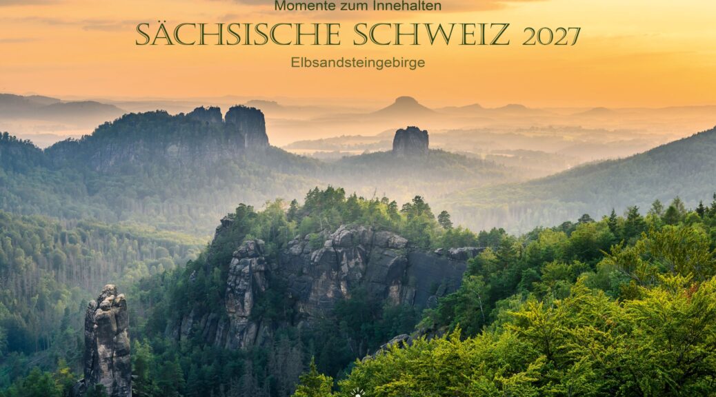 Titelbild Kalender Sächsische Schweiz 2027