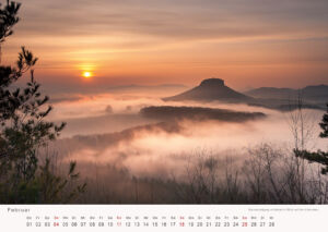 Kalender Sächsische Schweiz 2018 Fotokalender - Februar