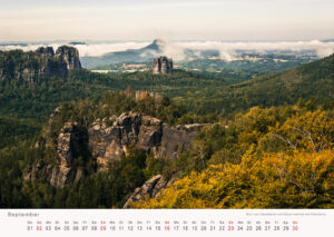 Kalender Sächsische Schweiz 2018 Fotokalender - September