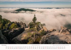 Kalender Sächsische Schweiz 2018 Fotokalender - Oktober