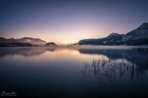 Der Tag erwacht am Wolfgangsee Der Tag erwacht im Salzkammergut