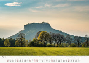Kalender Sächsische Schweiz 2020 Lilienstein