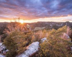 Fotografie Sächsische Schweiz Gamrig Sonnenuntergang