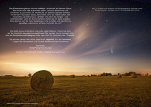 Der komet Neowise über Lohmen in der Sächsischen Schweiz