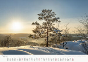 Goldener Winterabend auf dem Pfaffenstein