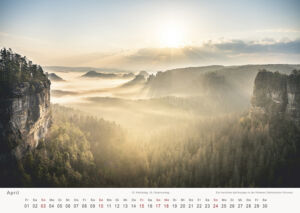 Kalender Sächsische Schweiz 2022 - Winterstein