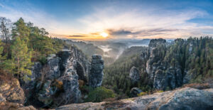 Panorama Höllenhund Sächsische Schweiz