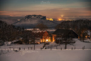 Waitzdorf an einem Winterabend