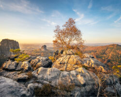 Herbst in den Schrammsteinen