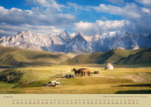 Kirigistan - Land der Weite und der Berge. Magie der Reise - Landschaftskalender 2027